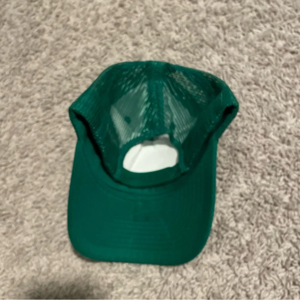 Christmas Rudolph the red nose reindeer hat green